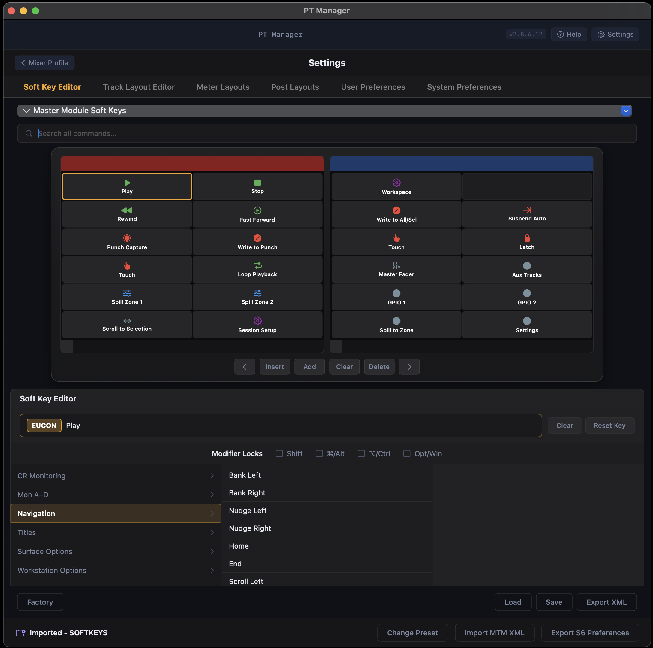 S6 Soft Key Editor